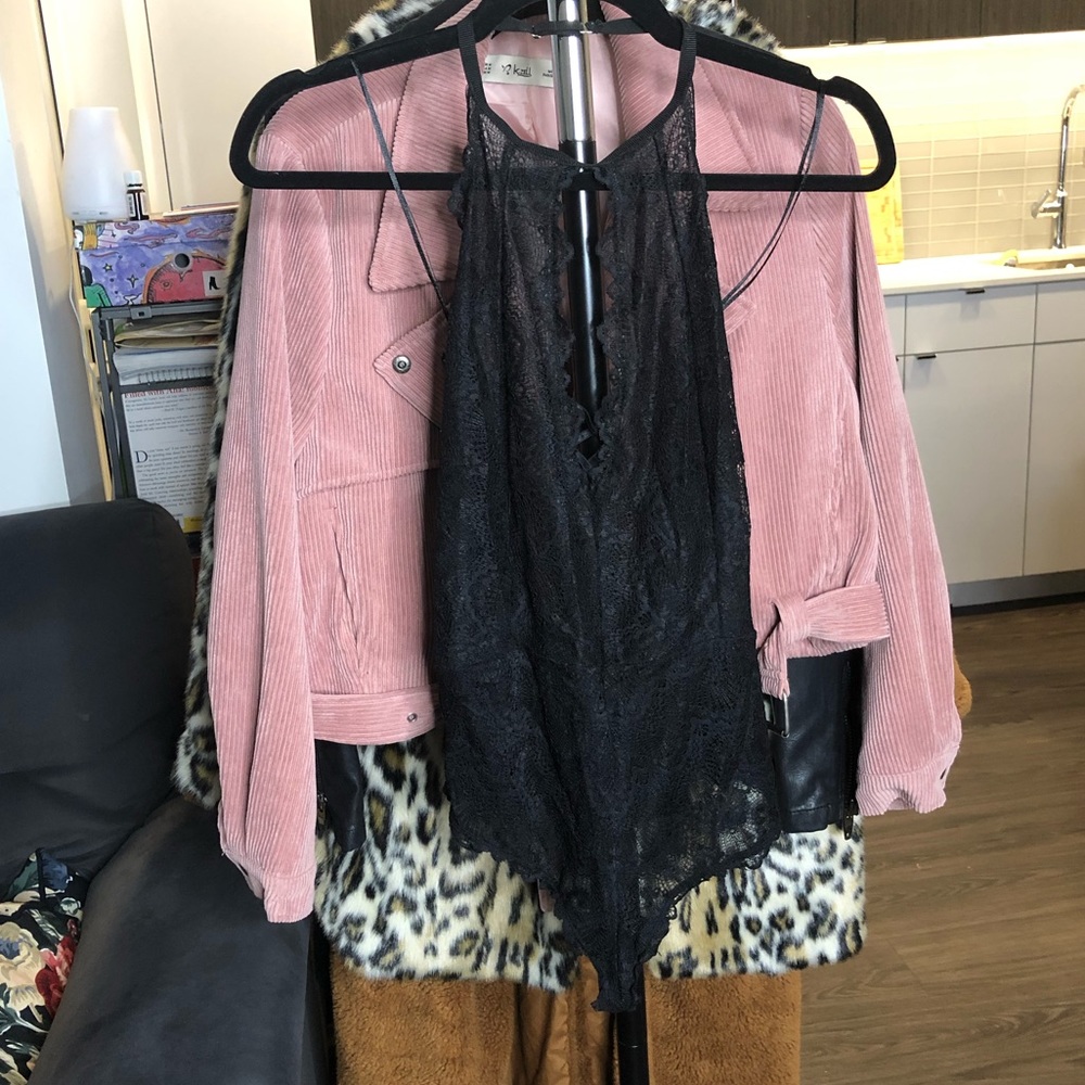 50% off through Friday! Black lace Bodysuit